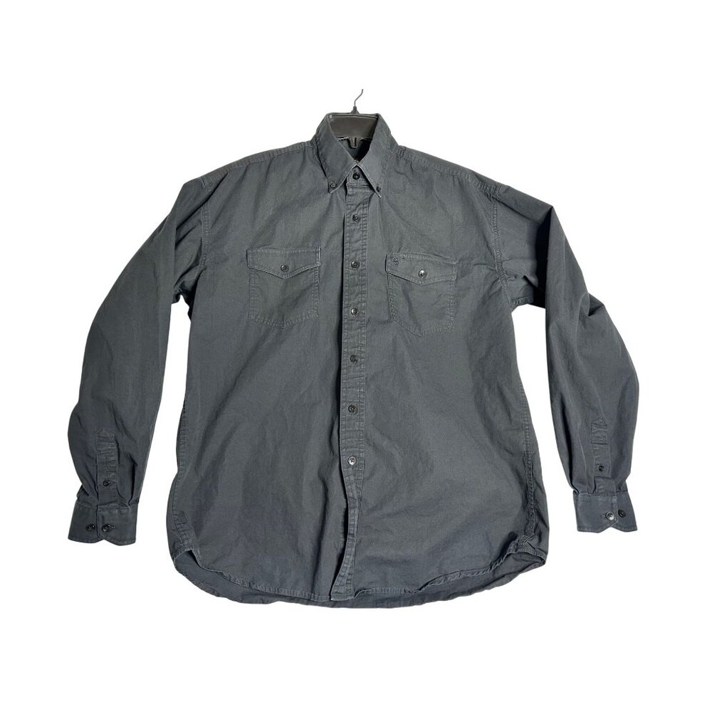Stetson L/S Black Button Down Western Shirt Mens Large